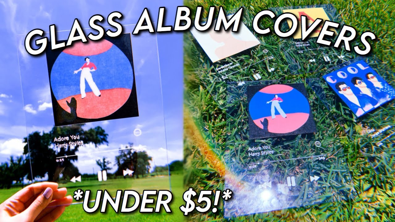 Diy Glass Album Covers Without A Cricut Tiktok Easy And Cheap Under 5 Youtube