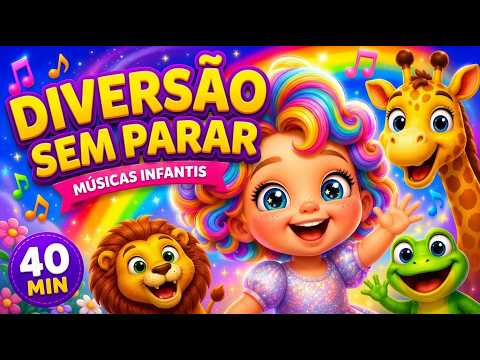 🌈 Non-Stop Fun 🎵 Children's Songs with Animals 🦁🐸 40 Minutes