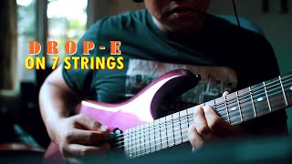 Drop E on 7 Strings Guitar