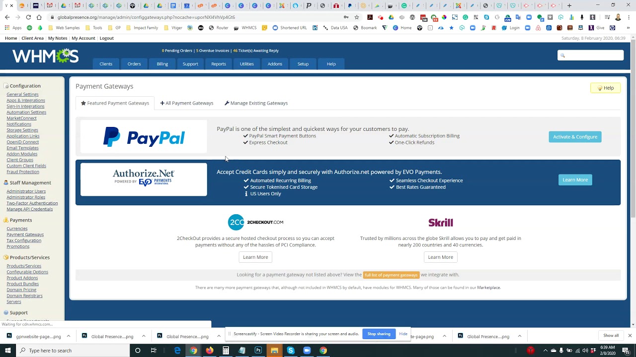 WHMCS Authorize.Net e-check not processing automaticallty