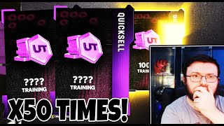 SO I OPENED THE MUT 24 TRAINING SHUFFLE PACK 50 TIMES!! THESE PACKS ARE JUICED!!!| MADDEN 24