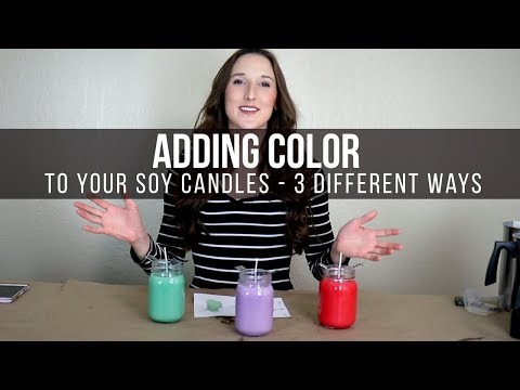 How to Color Soy Candles Using Candle Dye - 3 Ways to DIY Candle Dye