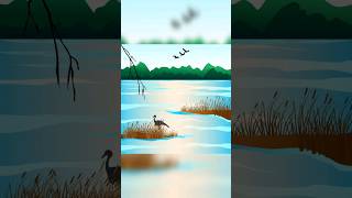 how to make scenery ( landscapes) design in Corel draw for beginners #corel #coreldraw #illustration
