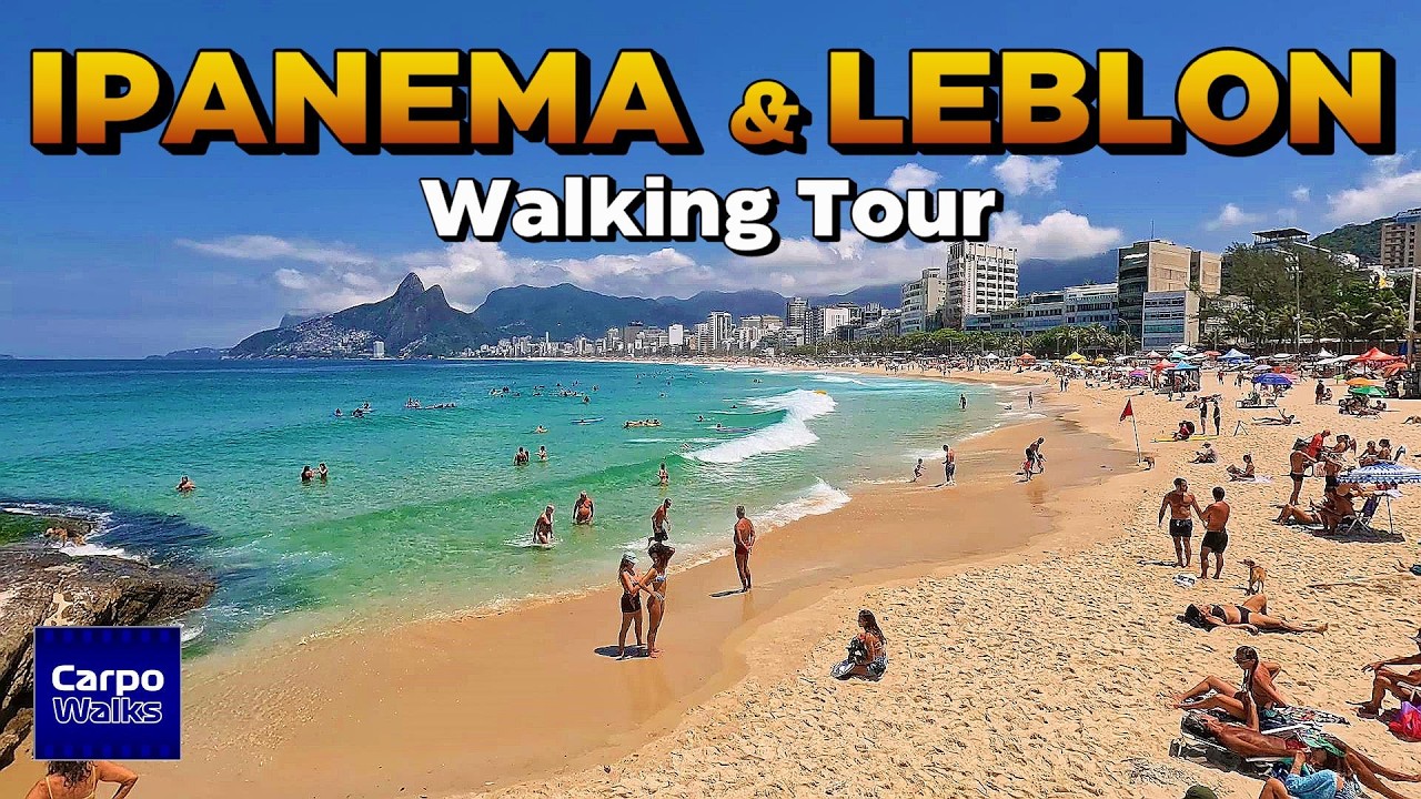 IPANEMA y LEBLON - Los BARRIOS MÁS RICOS DE RÍO DE JANEIRO 4K 🇧🇷