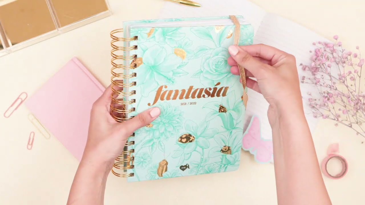 Agenda escolar día página 2021-2022 La Vecina Rubia - YouTube