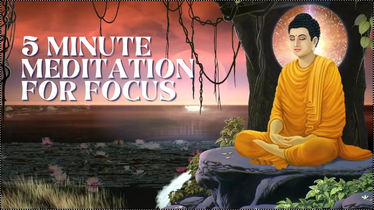 5 MINUTE MEDITATION FOR FOCUS || - YouTube