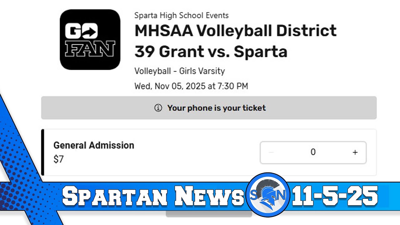 Sparta High School Spartan News 11-5-25
