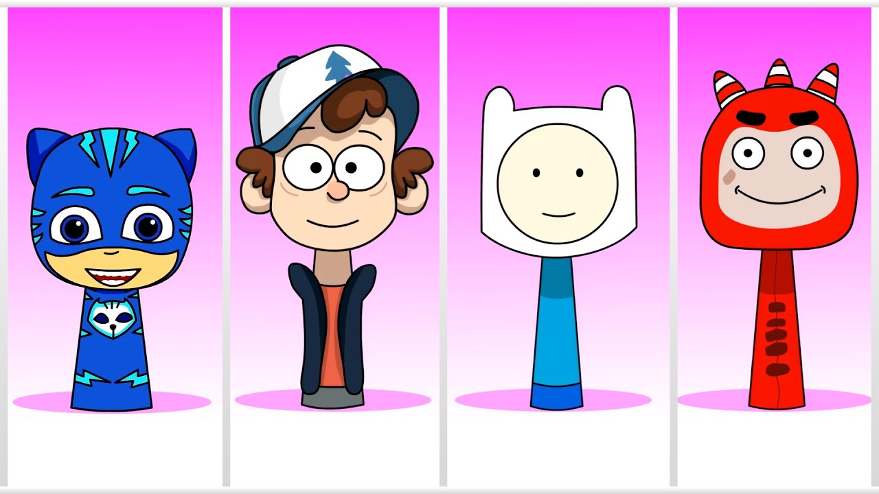 Sprunki Team - PJ Masks vs Dipper Pines vs Finn the Human vs Gabo