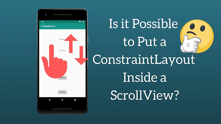 How to Make Android Constraintlayout Scrollable Using Android Scrollview