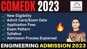 COMEDK 2023 Exam Date | Engineering Entrance Exam 2023 | Syllabus, Preparation, Application Form