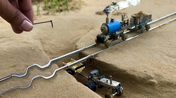 DIY train machine motor in train engine || Science project cnc train machine