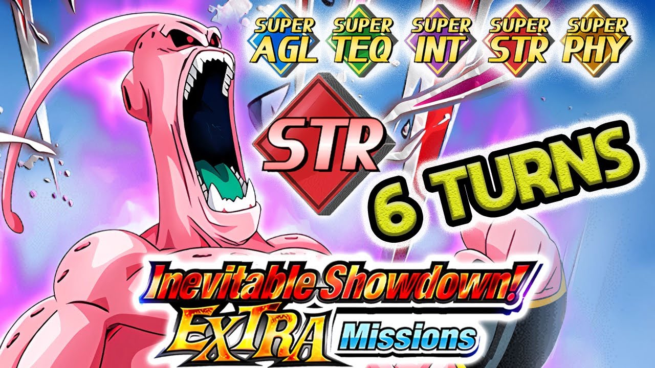 Super Class, 6 Turns & STR Type! EX Missions VS Serious Super Buu! Dragon Ball Z Dokkan Battle