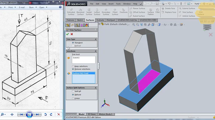 SolidWorks Surface Beginners|Exercise 9|Practice session Tutorial