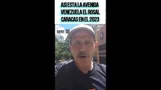 Asi esta la Av. Venezuela el RosalCaracas  en el 2023