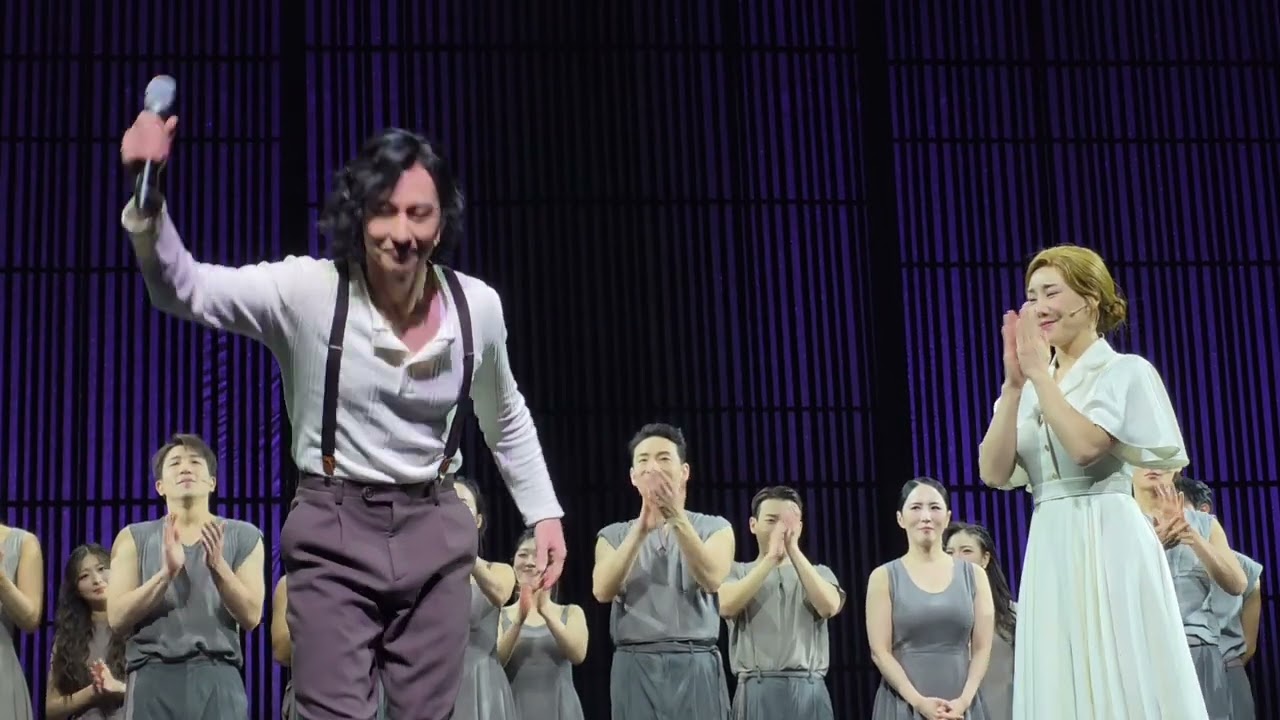 에비타(EVITA, エビータ) 2026/1/11 총막공 무대인사 전체합본 (백인태 마갈디 사회 시작부터 나옴)