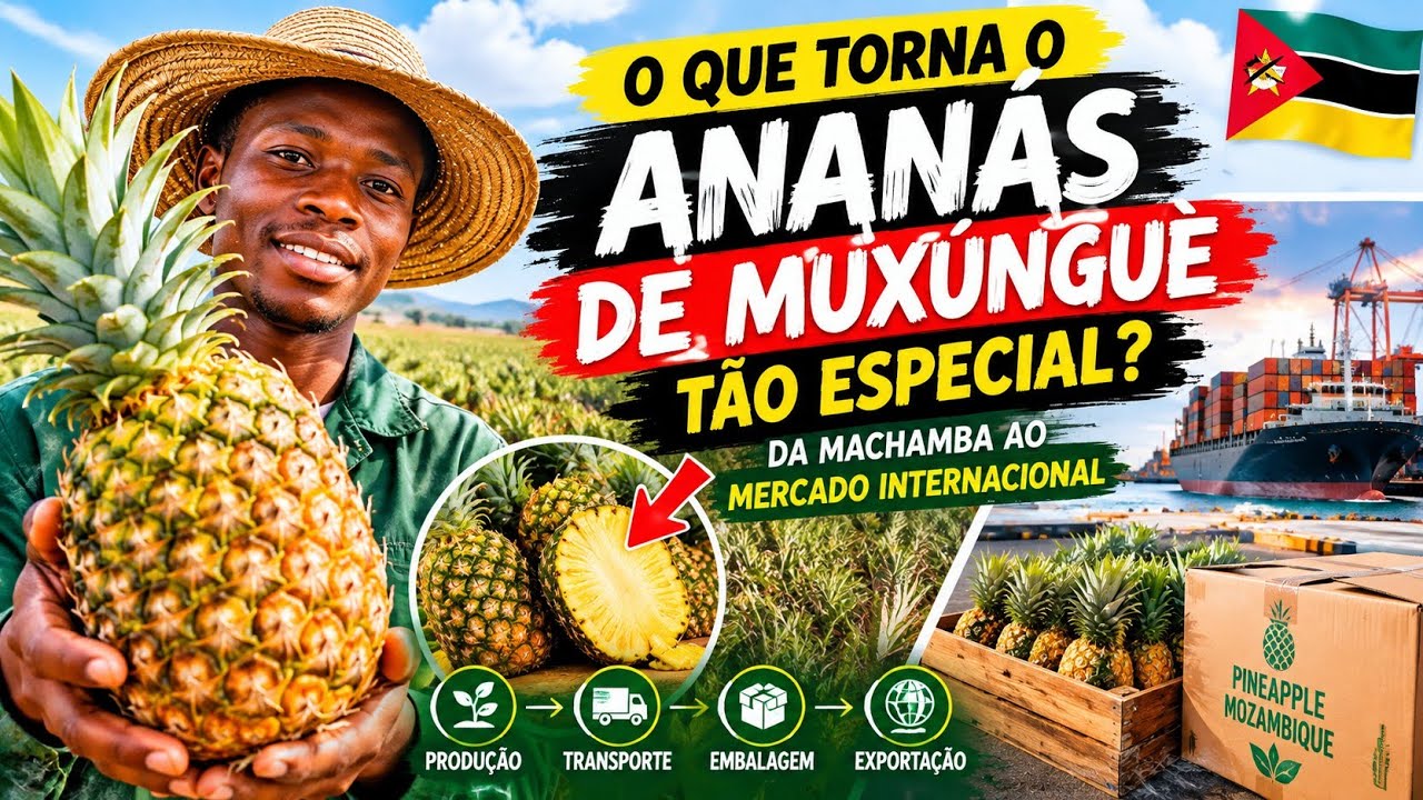 🍍 O QUE TORNA O ANANÁS DE MUXÚNGUÈ TÃO ESPECIAL? 🇲🇿🌍 DA MACHAMBA AO MERCADO INTERNACIONAL