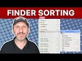 How to sort files in the finder on a mac