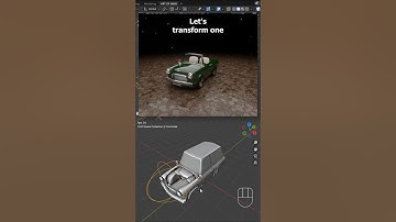 Transform One Car into Another using Geometry Nodes in Blender | #blender3d #artofabhishorts #shorts