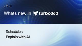Explain with AI in Schedules