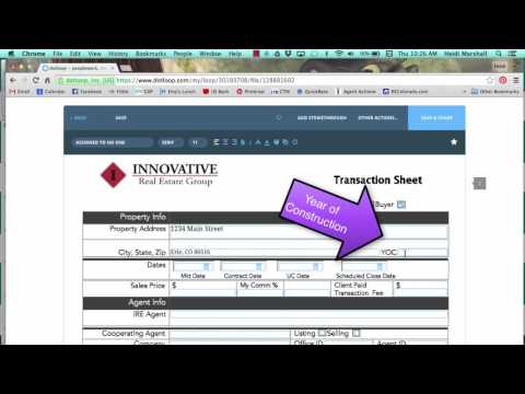 Dot Loop Session #2 Buyer Transaction Sheet