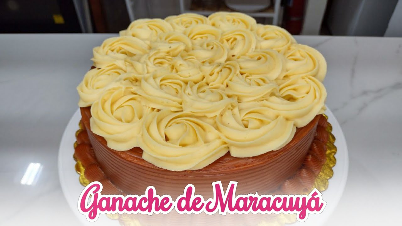 Ganache de Maracuyá para Decorar Pasteles | Para Cobertura y relleno