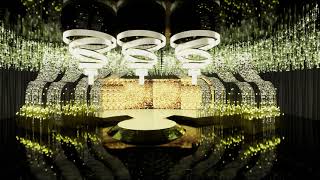 3D Wedding Decoration | Dekorasi Pernikahan | Glimmer Yellow theme By 710 Design Studio