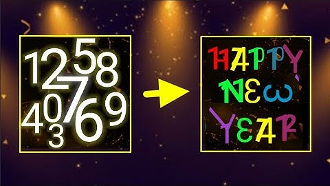 Happy New Year animation with Numbers || Happy New Year 2021 || Hashtag Math