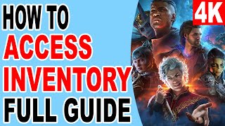 Baldur's Gate 3 How to Access Inventory PS5 Console Controller