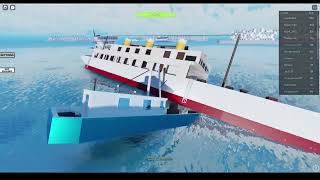 I played Roblox ship crash physics and it went... ok