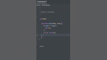 Valid Anagram | Uber Interview Question | Leetcode 242 #leetcode #dsa #java #code #interview