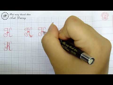 Cách viết chữ K hoa đúng và đẹp nhất - Luyện chữ đẹp chữ Ê Hoa cơ bản