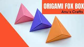 Celebrity How to make Origami Fox Box | Modular 'Fox Box' Tutorial | #DIY | Anus's Crafts Wealth