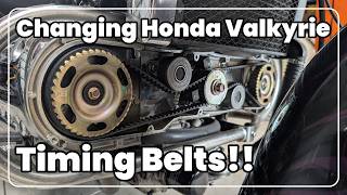 Changing Timing Belts on my Honda Valkyrie | Much easier than I thought!!