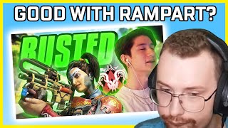 Rampart Main Reacts To Aceu Playing Rampart In Apex Legends Season 13