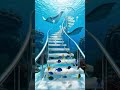 The Glass Aquarium Staircase #staircase #architecture #interiordesign