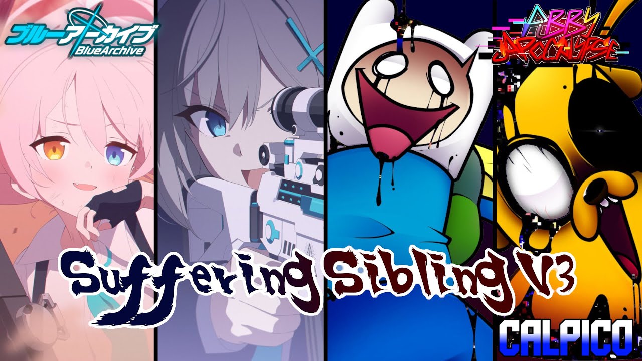[FNF × Blue Archive]  Suffering Siblings V3 (Finn & Jake VS Shiroko & Hoshino )
