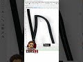 Groot Line Art Logo in CorelDRAW | Easy Vector Tutorial #shorts #coreldraw