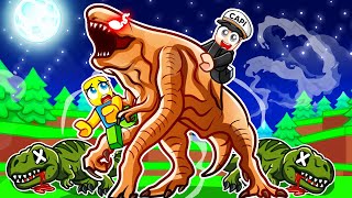 Becoming EVIL as DISTORTUS REX in DINOSAUR SIMULATOR!? screenshot 4