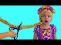 Alice as a Rapunzel plays in her Princess Room | Bedtime Stories