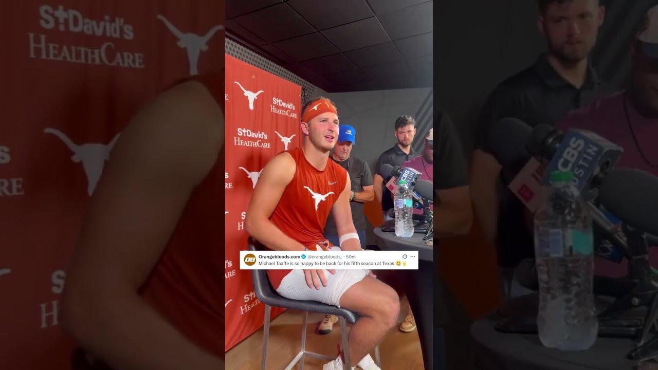 Michael Taaffe Is Happy To Play One More Season As A Longhorn 