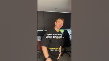 How to easily make monochrome colour palettes in Adobe illustrator.