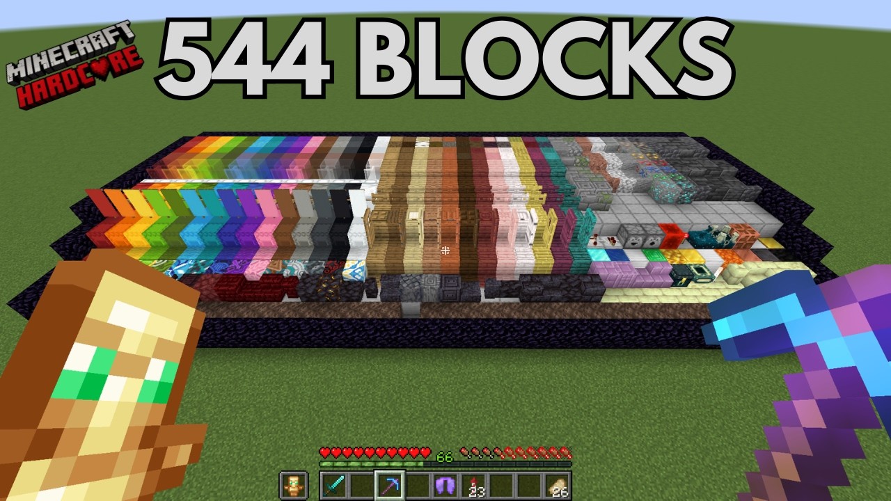 I Obtained Every Single Block in Minecraft Hardocre - YouTube