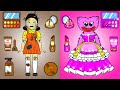 Oh! Squid Doll Need To Makeover - Kind Huggy Wuggy and Poor Squid Game | Paper Dolls Story Animation