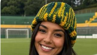Gorro copa em tricô