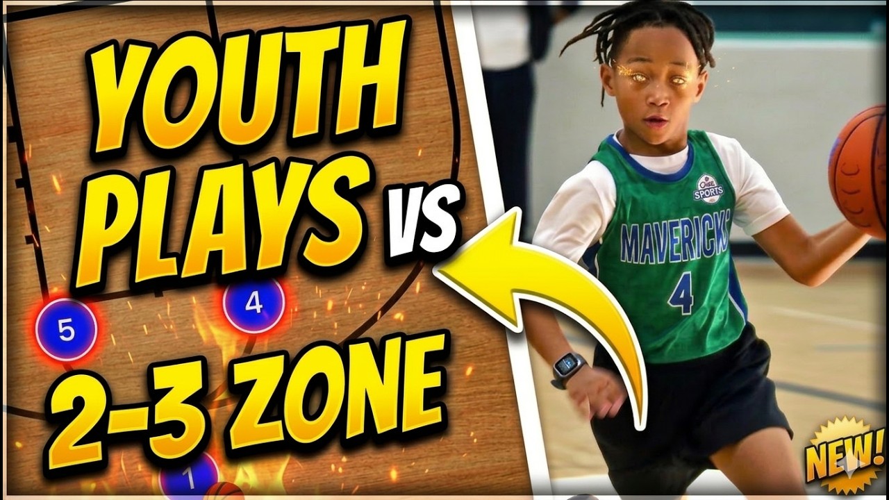 Youth Basketball Plays Against 2-3 Zone - YouTube