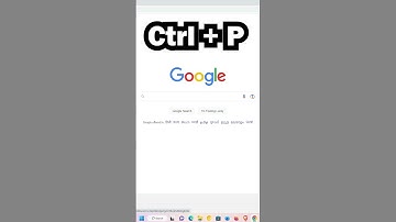 Shortcut Key to Open Printer in Google Chrome