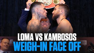 Vasiliy Lomachenko And George Kambosos Get Separated Again | Weigh-In Face Off