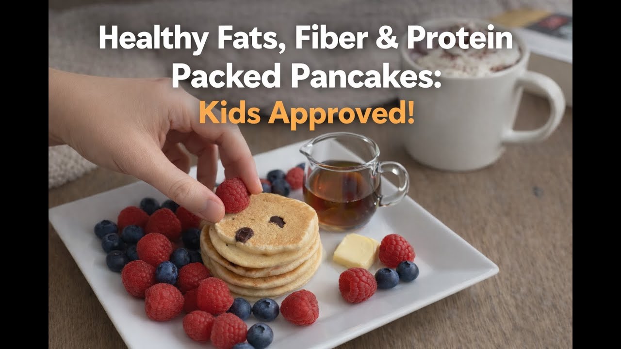 Healthy Fats, Fiber & Protein Packed Pancakes, Kids Approved!