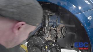How to fit a high performance EBC brake line on a car