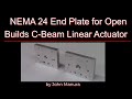 NEMA 24 End Plate for Open Builds C-Beam Linear Actuator